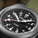 Boderry Watch Co. VOYAGER - 100M Waterproof Titanium Automatic Field Watch | Black/ArmyGreen, view 5