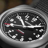 Boderry Watch Co. VOYAGER - 100M Waterproof Titanium Automatic Field Watch | Black-bracelet, view 3