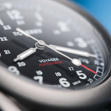 Boderry Watch Co. VOYAGER - 100M Waterproof Titanium Automatic Field Watch | Black-bracelet, view 5