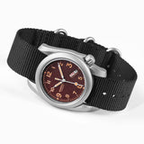 Boderry Watch Co. VOYAGER - 100M Waterproof Titanium Automatic Field Watch | Claret-Day,Date, view 3