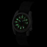 Boderry Watch Co. VOYAGER - 100M Waterproof Titanium Automatic Field Watch | Vintage Noir-bracelet, view 3