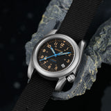 Boderry Watch Co. VOYAGER - 100M Waterproof Titanium Automatic Field Watch | Vintage Noir, view 2