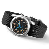 Boderry Watch Co. VOYAGER - 100M Waterproof Titanium Automatic Field Watch | Vintage Noir, view 3