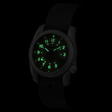 Boderry Watch Co. VOYAGER - 100M Waterproof Titanium Automatic Field Watch | Vintage Noir, view 6