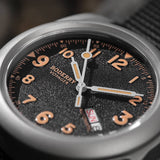Boderry Watch Co. VOYAGER - 100M Waterproof Titanium Automatic Field Watch | Volcanic Gray-bracelet, view 3