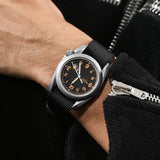 Boderry Watch Co. VOYAGER - 100M Waterproof Titanium Automatic Field Watch | Volcanic Gray-Day,Date, view 2