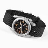 Boderry Watch Co. VOYAGER - 100M Waterproof Titanium Automatic Field Watch | Volcanic Gray-Day,Date, view 5