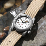 Boderry Watch Co. VOYAGER - 100M Waterproof Titanium Automatic Field Watch | White, view 4