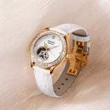Boderry Watch Co. DRAGONFLY - Luxury Women Automatic Watch | Crystal Gold Case, view 2