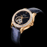 Boderry Watch Co. DRAGONFLY - Luxury Women Automatic Watch | Crystal Gold Case, view 2