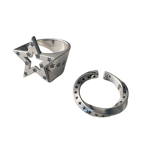 Boogzel Apparel 00's Nostalgia Star-Shaped Rhinestone Ring