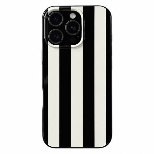 Boogzel Apparel Black & White Striped iPhone Case