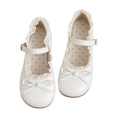Boogzel Apparel 2.0 Coquette Lace Trim Mary Jane Flats, view 4
