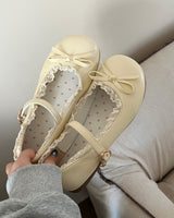 Boogzel Apparel 2.0 Coquette Lace Trim Mary Jane Flats, view 5