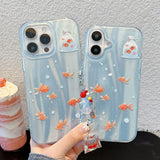 Boogzel Apparel 2.0 Goldfish Aesthetic iPhone Case, view 2
