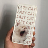 Boogzel Apparel 2.0 Lazy Cat iPhone Case, view 2