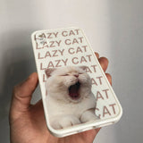 Boogzel Apparel 2.0 Lazy Cat iPhone Case, view 3