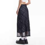 Boogzel Apparel Less Conversation Plaid Maxi Skirt, view 6