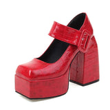 Boogzel Apparel 2.0 Mary Jane Platform Heels, view 3