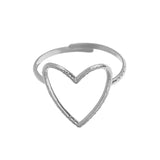 Boogzel Apparel Minimalist Heart Ring, view 2