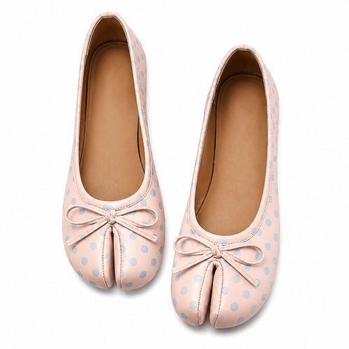 Boogzel Apparel Polka Dot Tabi Ballet Flats