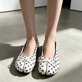 Boogzel Apparel Polka Dot Tabi Ballet Flats, view 6