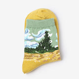 Boogzel Apparel 2.0 Wheat Field with Cypresses Socks, view 2