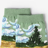 Boogzel Apparel 2.0 Wheat Field with Cypresses Socks, view 3