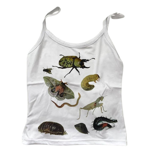 Boogzel Apparel 2000s Aesthetic Bug Print Tank Top