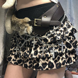 Boogzel Apparel 2000s Aesthetic Faux Fur Belt, view 3