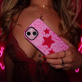 Boogzel Apparel 2000s Aesthetic Star Print iPhone Case, view 2