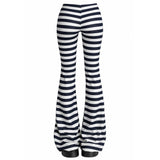 Boogzel Apparel 2000s Aesthetic Striped Flare Pants, view 2