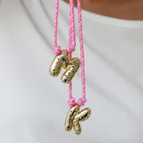 Boogzel Apparel 2000's Bubble Letter Pendant Necklace, view 3