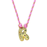 Boogzel Apparel 2000's Bubble Letter Pendant Necklace, view 4