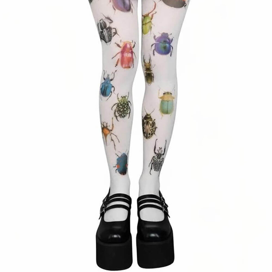 Boogzel Apparel 2000s Bug Patterned Tights