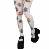 Boogzel Apparel 2000s Bug Patterned Tights, view 2