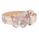 Boogzel Apparel 2000s Butterfly Rhinestone Buckle Belt, view 2