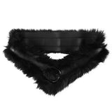 Boogzel Apparel 2000s Faux Fur Leather Belt, view 2
