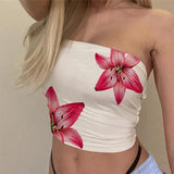 Boogzel Apparel 2000s Floral Tube Top, view 2