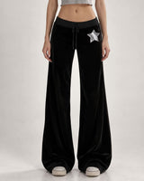 Boogzel Apparel 2000s Popstar Velour Flared Pants, view 5