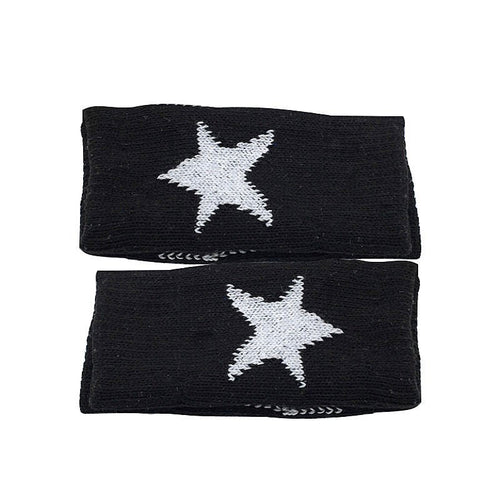 Boogzel Apparel 2000's Star Knitted Fingerless Gloves