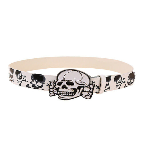 Boogzel Apparel 2000s Style Skull Belt