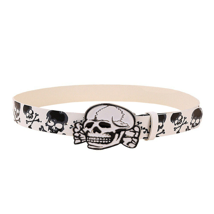Boogzel Apparel 2000s Style Skull Belt