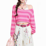Boogzel Apparel 2010's Kid Striped Long Sleeve Top, view 2