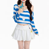 Boogzel Apparel 2010's Kid Striped Long Sleeve Top, view 3
