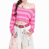 Boogzel Apparel 2010's Kid Striped Long Sleeve Top, view 4