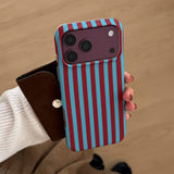 Boogzel Apparel 70s Aesthetic Stripe iPhone Case, view 4