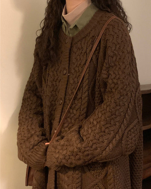 Boogzel Apparel 80's Grandma Collar Cardigan