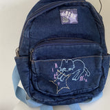 Boogzel Apparel 90's Aesthetic Denim Backpack, view 6