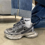 Boogzel Apparel Casual Friday Aesthetic Silver Sneakers, view 5